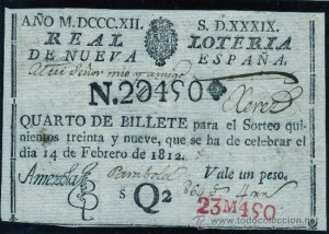 Loteria Nacional 1812